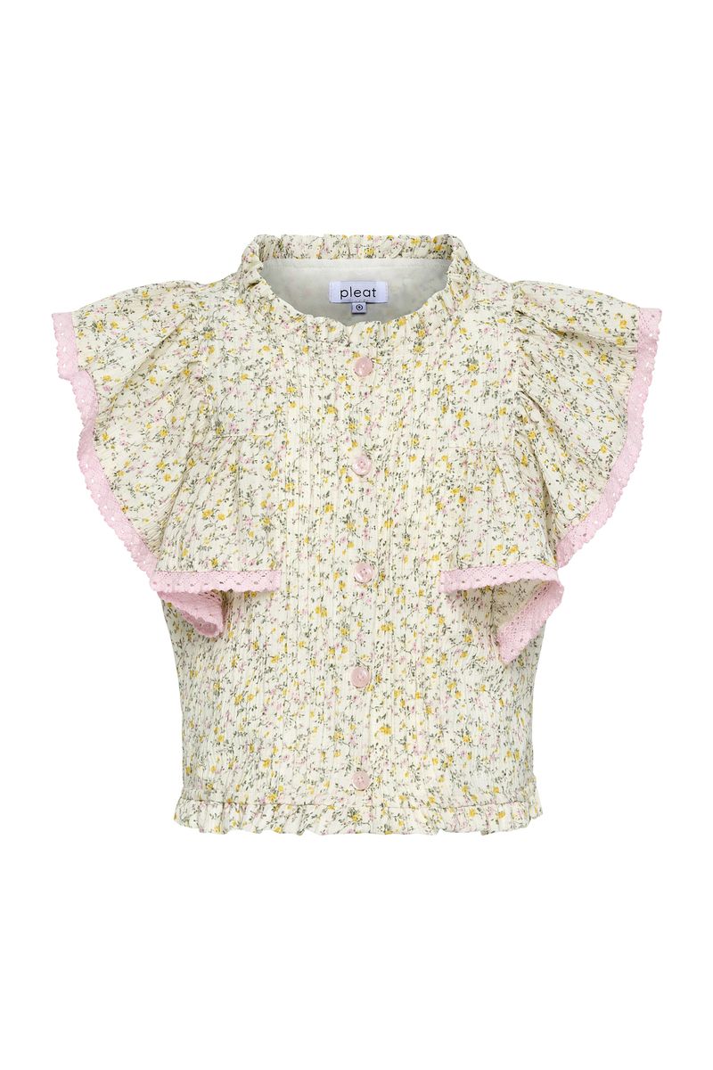 Posie Top in Cream Ditsy
