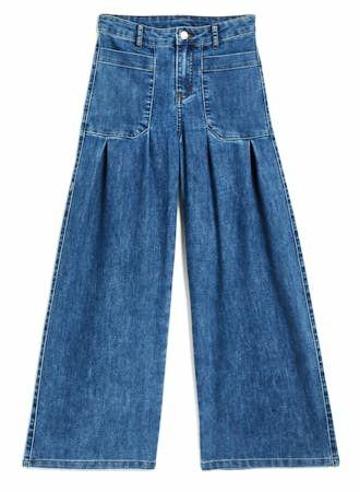 Double Pleat Patch Pocket Wide Leg