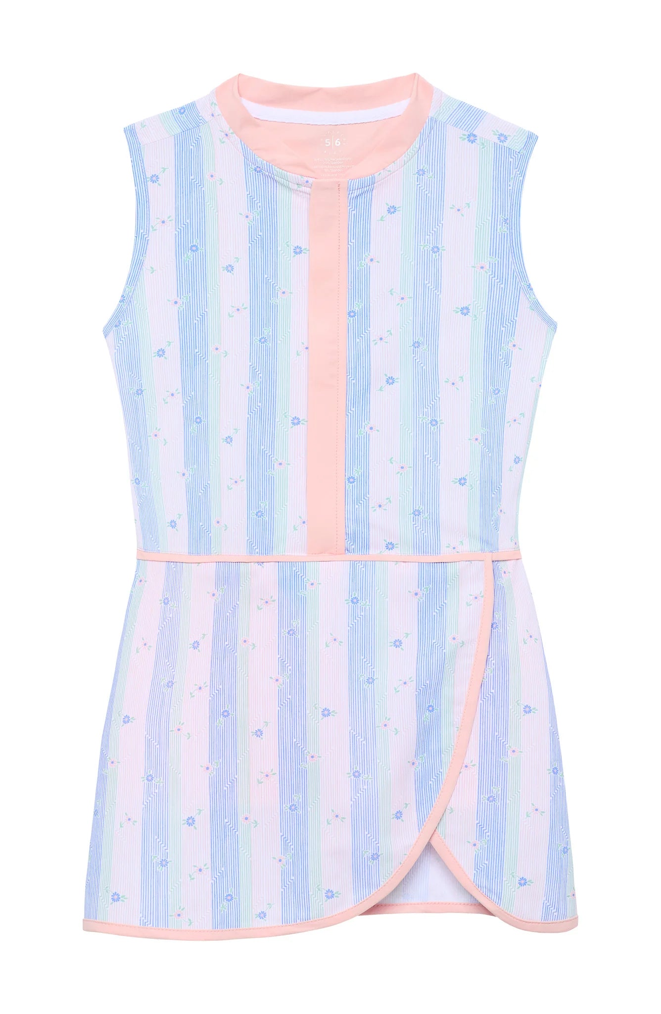 Striped In Bloom Dress By Courtside Kids