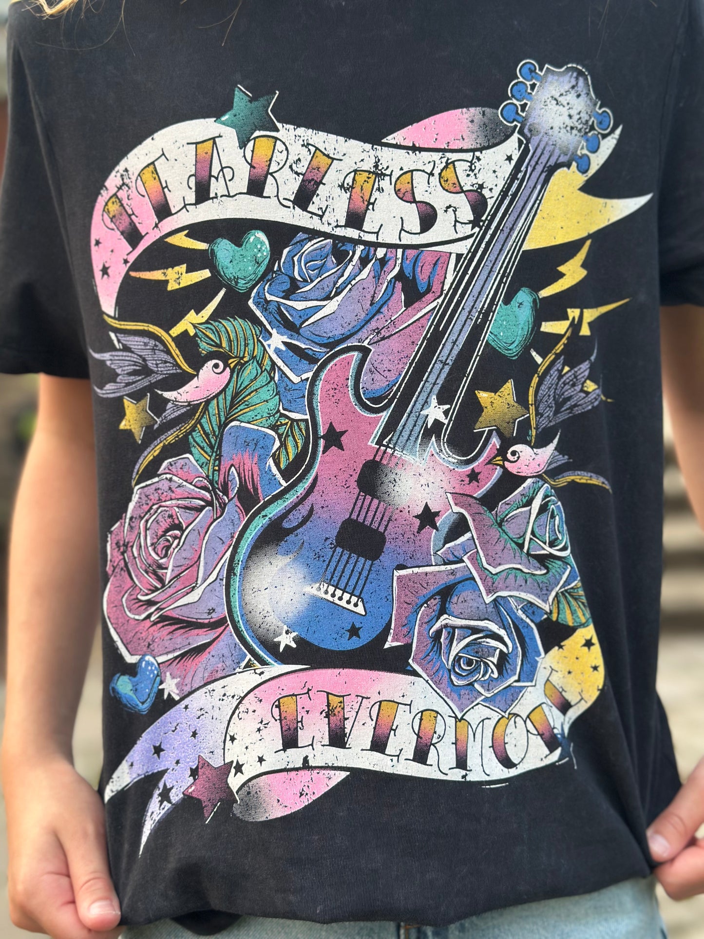 Rock and Roll Guitar Graphic T-Shirt