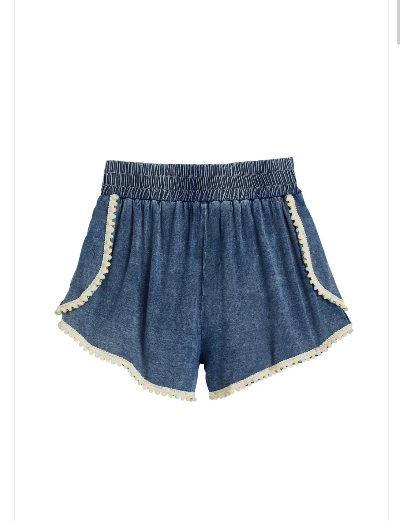 Tractr Pastel Mini Poms Dolphin Short