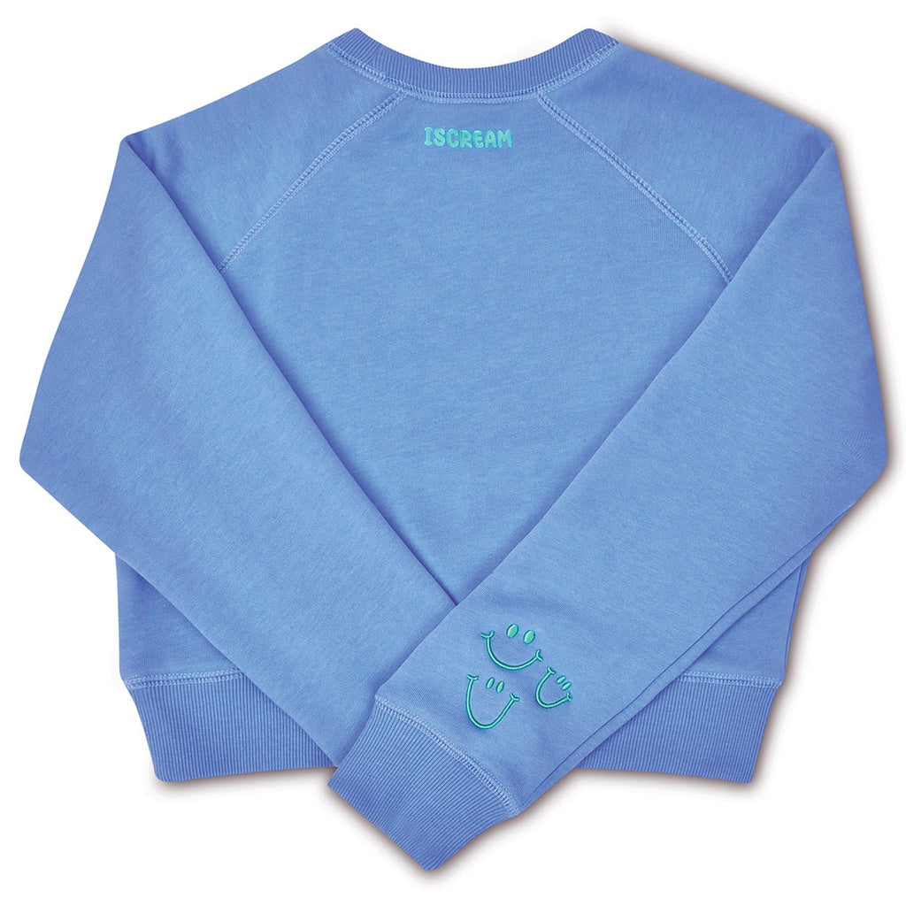 Sweatshirt Days Bright Blue Basic Crew Neck Sweatshirt by Iscream