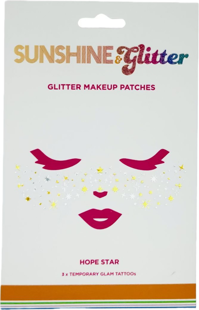 Sunshine & Glitter Face Tattoo - Butterfly Kisses