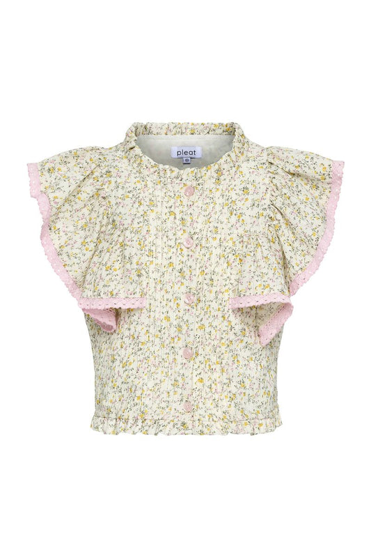Posie Top in Cream Ditsy