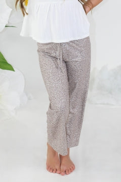 Distressed Animal Print Pants