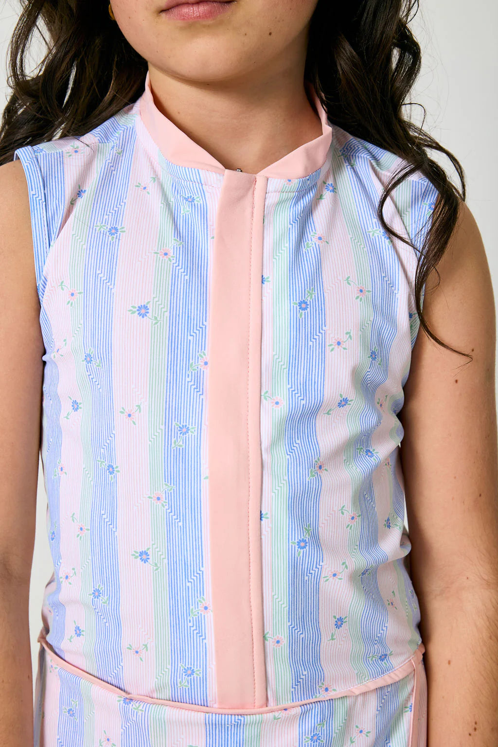 Striped In Bloom Dress By Courtside Kids