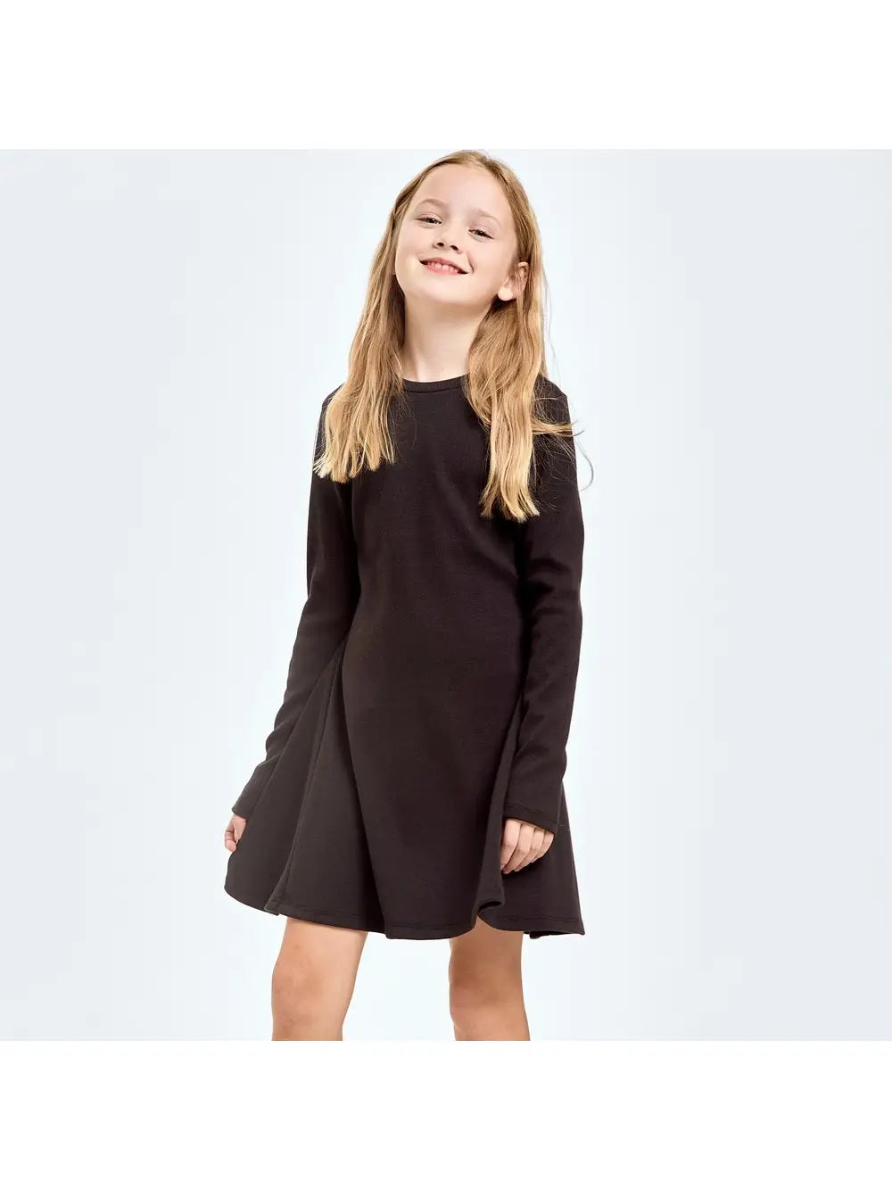 Cotton Rib Flare Mini Dress