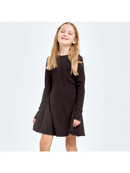 Cotton Rib Flare Mini Dress