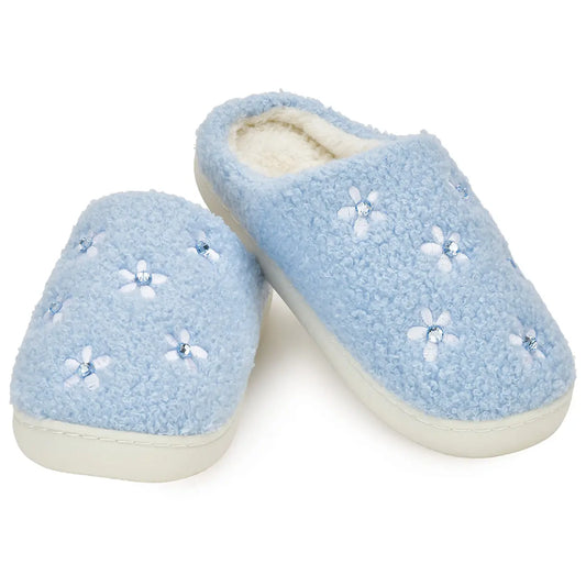 Blue Ditsy Slippers by Iscream