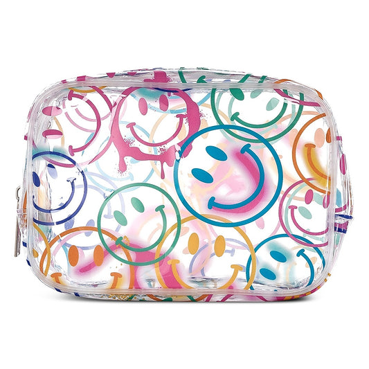 Smiles Everywhere Clear Cosmetic Bag by Iscream