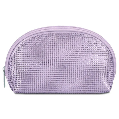 Lavender Rhinestone Oval Cosmetic Bag by Iscream