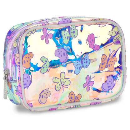 Bright Butterflies Clear Cosmetic Bag
