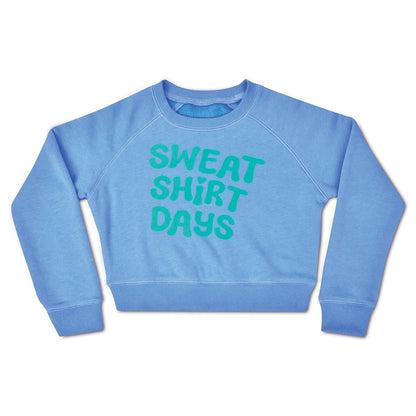 Sweatshirt Days Bright Blue Basic Crew Neck Sweatshirt by Iscream