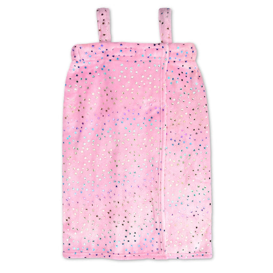 Pink Foil Stars Spa Wrap by Iscream