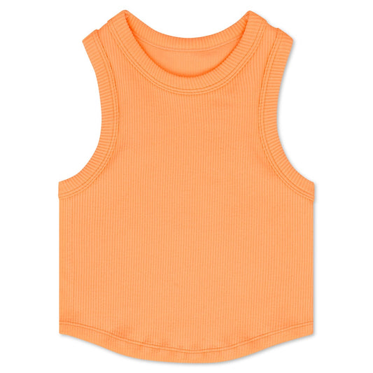 Iscream Melon Cropped Racer Back Tank Top