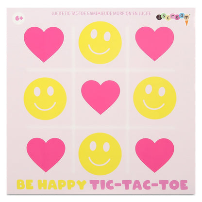 Happy Lucite Tic Tac Toe by Iscream
