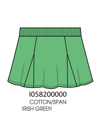Plated Skort Irish Green