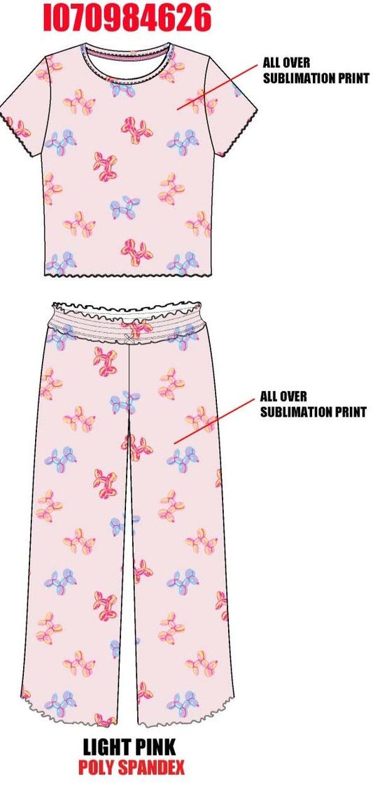 Balloon Doggy Pajama Set