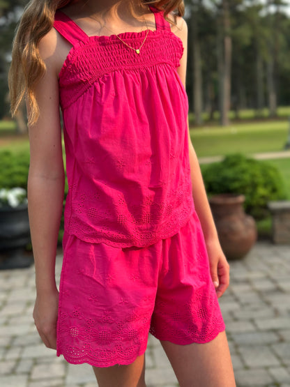 Smocking Shorts and Tank Set