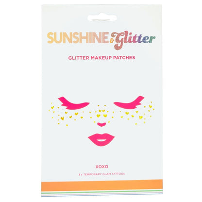Sunshine & Glitter Face Tattoo