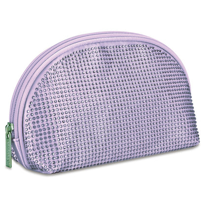 Lavender Rhinestone Oval Cosmetic Bag by Iscream