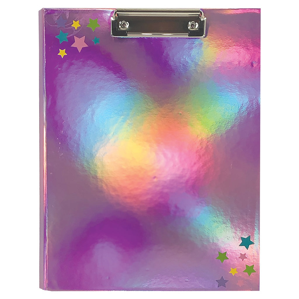 Pink Holographic Clipboard Set by Iscream