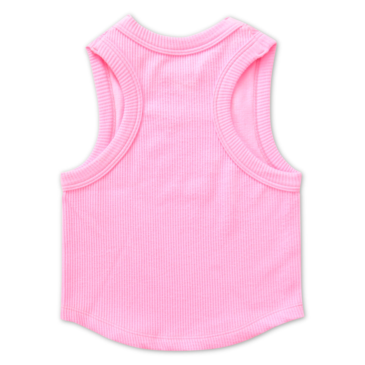 Iscream Rose Cropped Ribbed Racerback Tank Top