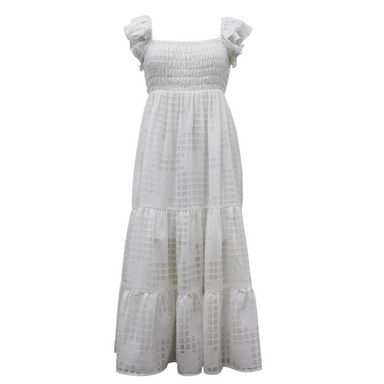 White Maxi Dress by Ava and Yelly
