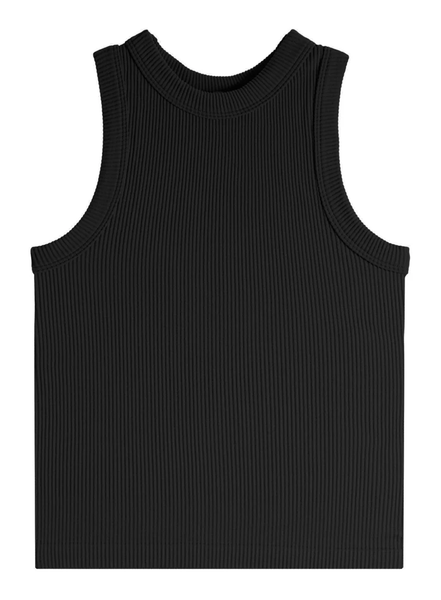 High Neck Ribbed SeamlessTank