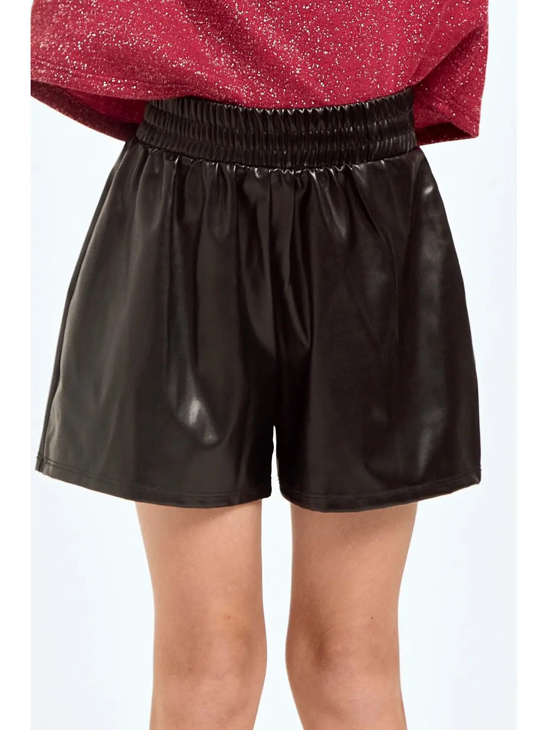Faux Leather Boxer Shorts
