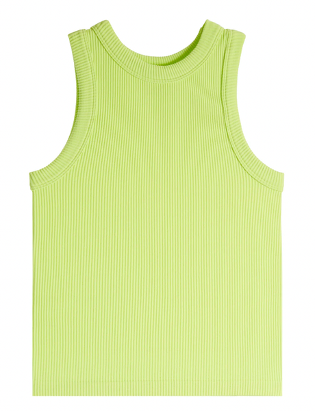 High Neck Ribbed SeamlessTank